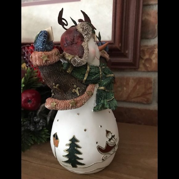 ❤️Rare Home Interiors Winter Snow Snowman‼️FINAL SALE - Picture 8 of 9